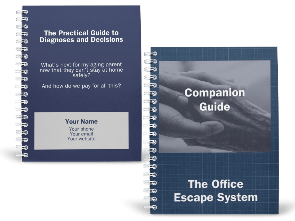 Two spiral-bound books titled 'The Practical Guide to Diagnoses and Decisions' and 'Companion Guide' on a white background.